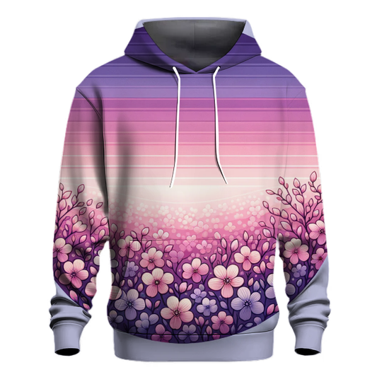 Twilight Blossom Gradient Hoodie