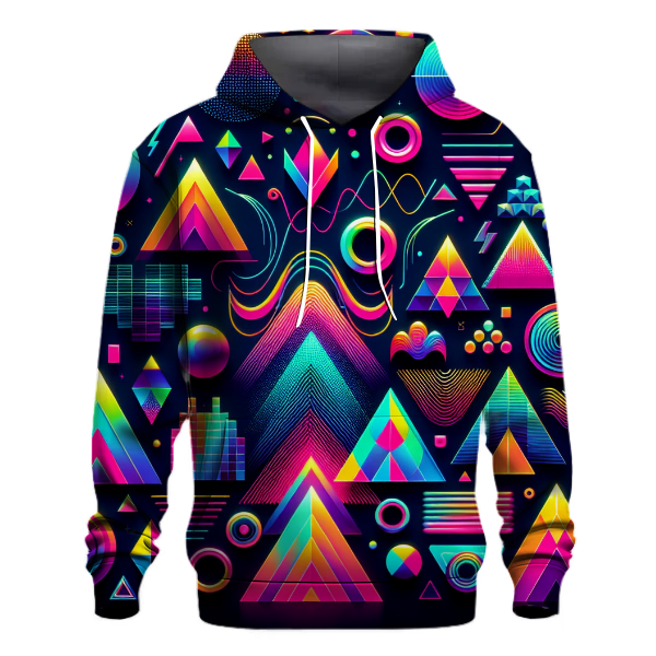 Vibrant Synthwave Patterns Hoodie