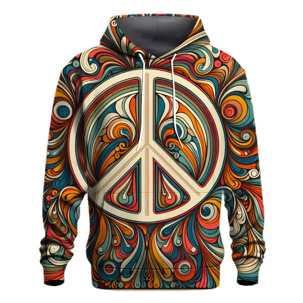 Peace and Love Swirl Hoodie