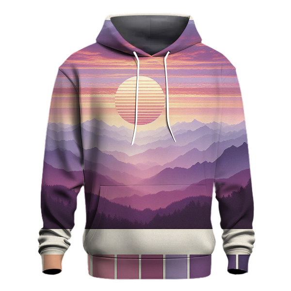 Majestic Mountain Dawn Hoodie Lightweight Hoodies