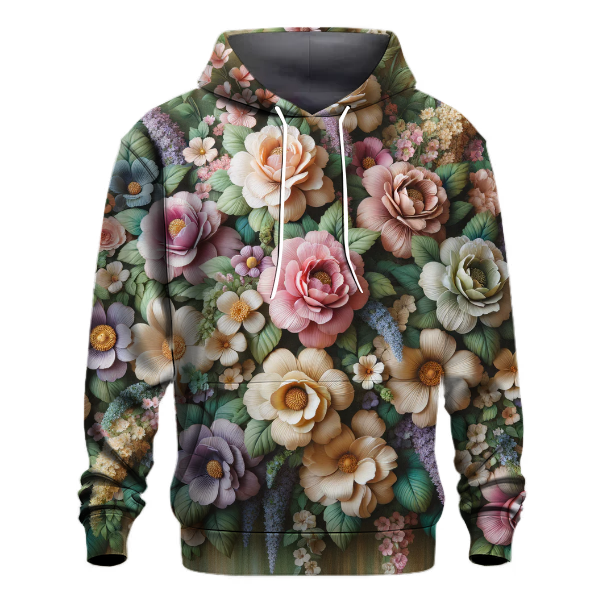 Vintage Floral Explosion Hoodie