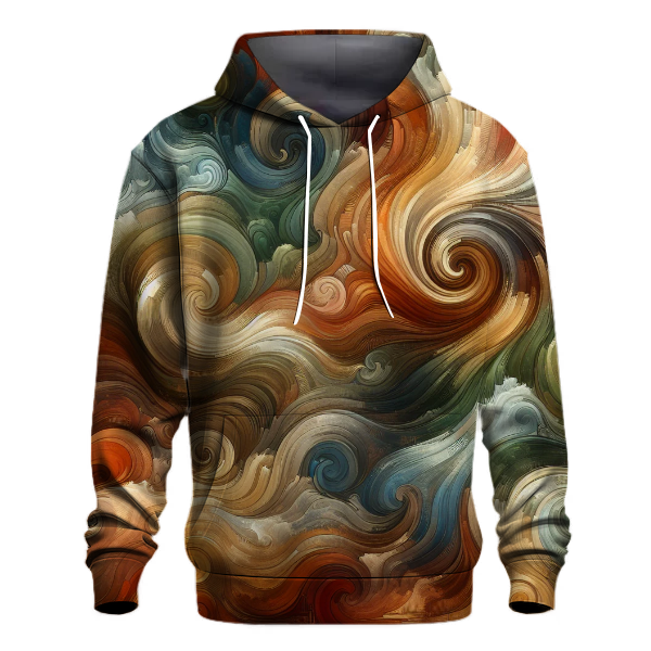 Earthy Tones Tie-dye Design Hoodie