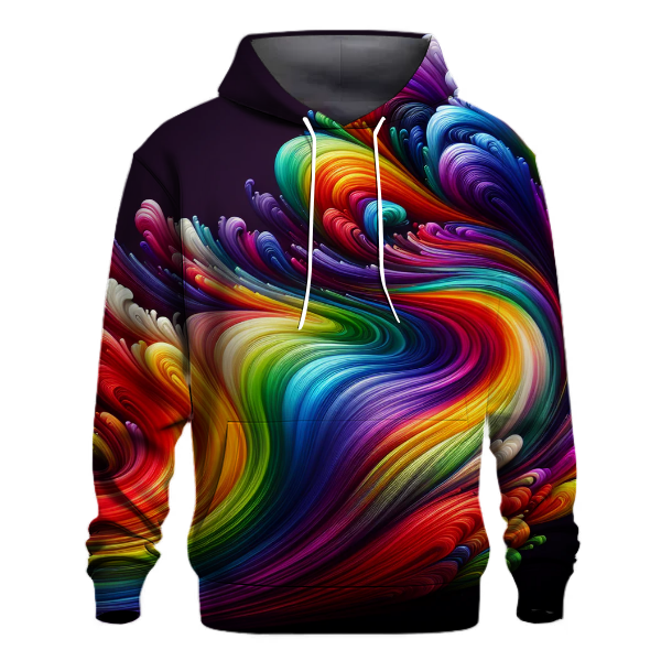 Vibrant Rainbow Splash Hoodie