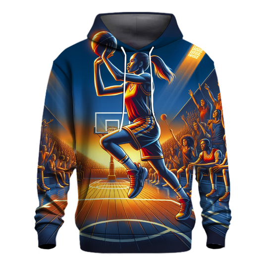 Basketball Courtside Hoodie Graphic Hoodies