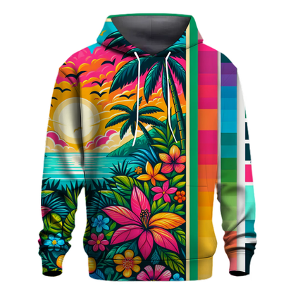 Tropical Retro Paradise Hoodie