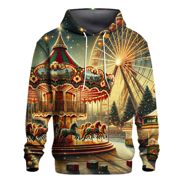 Vintage Christmas Carnival Hoodie