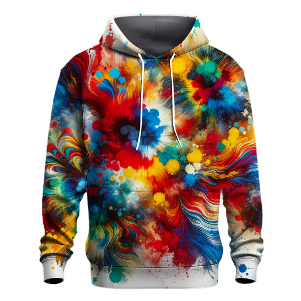 Rainbow Splash Art Hoodie