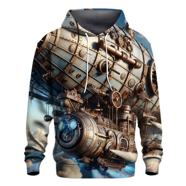 Steampunk Airship Voyage Hoodie