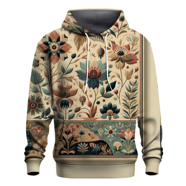 Vintage Botanical Delight Hoodie