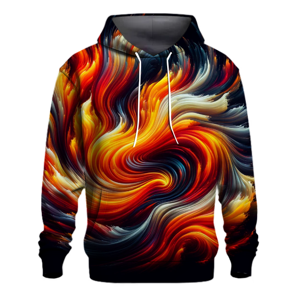 Dancing Flames Design Hoodie