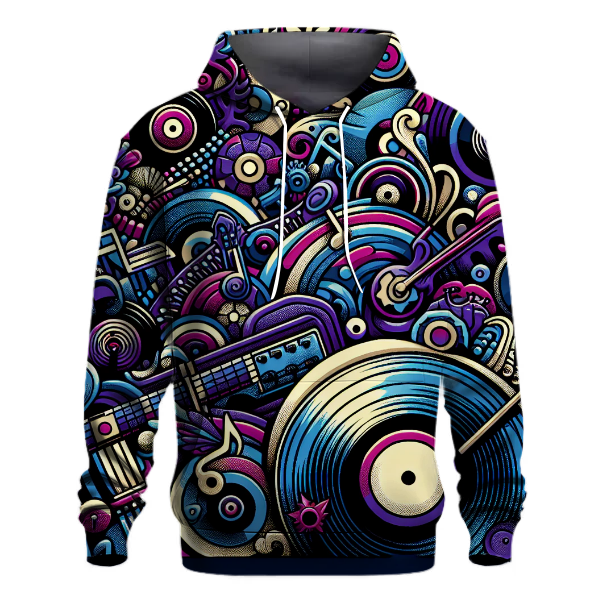 Retro Music Groove Hoodie