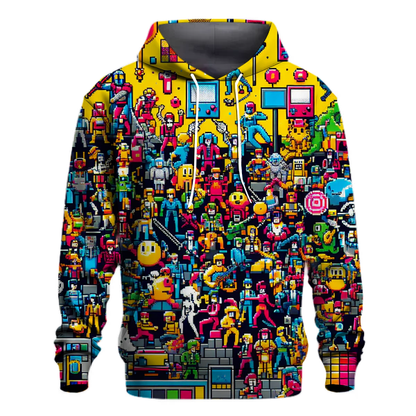 Classic Arcade Icons Hoodie Custom Hoodies