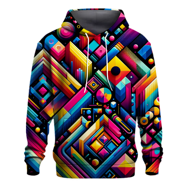 Dynamic Geometric Explosion Hoodie Hoodies Fashion