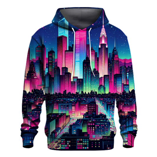 Bright City Lights Hoodie Embroidered Hoodies