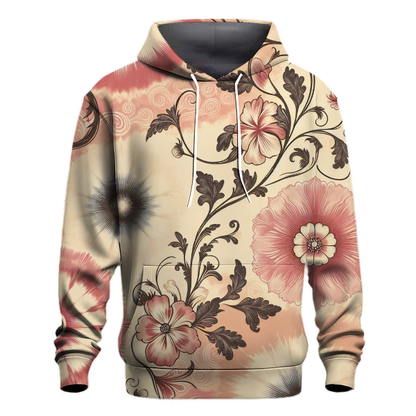 Vintage Blossom Tie-Dye Hoodie