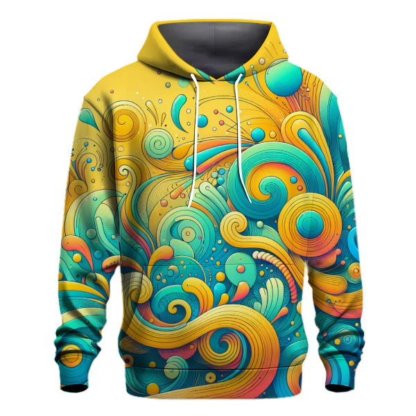 Whimsical Whirl Gradient Hoodie