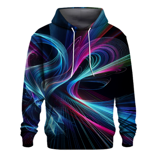 Dynamic Laser Lines Hoodie Pullover Hoodies