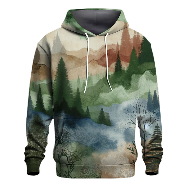 Twilight Forest Tie-dye Design Hoodie