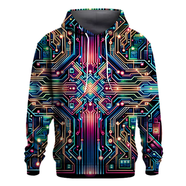 Chromatic Cyber Pulse Hoodie