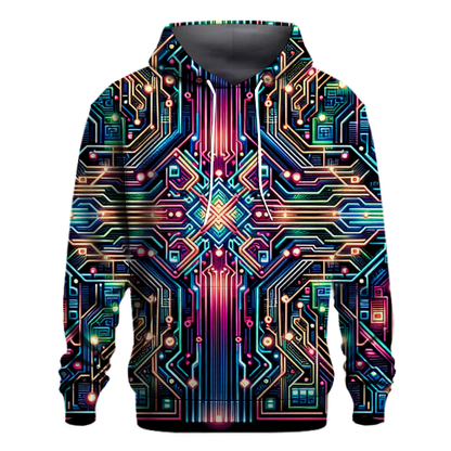 Chromatic Cyber Pulse Hoodie