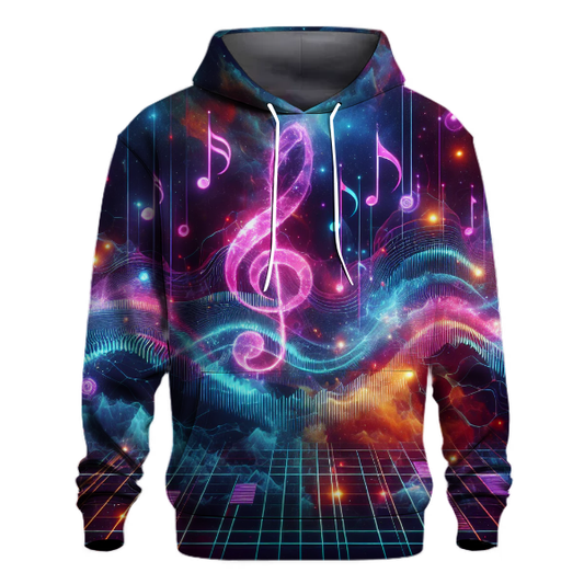 Galactic Synth Harmony Hoodie Premium Hoodies