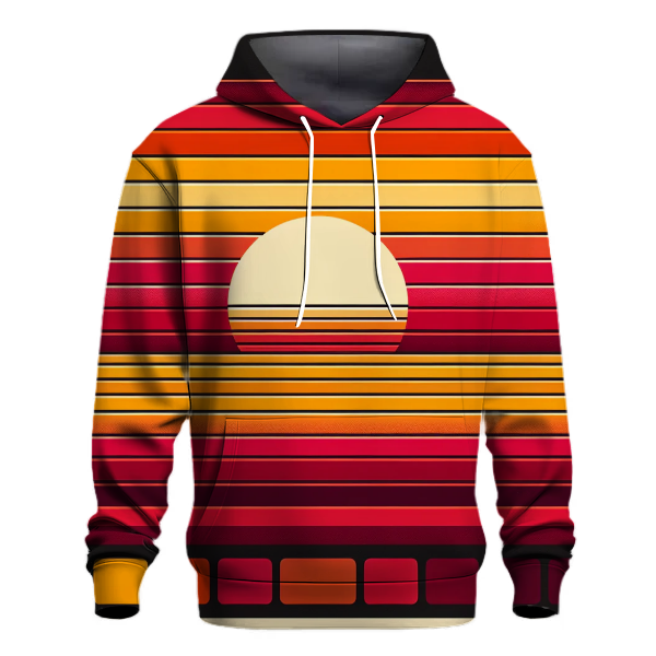 Vintage Sunset Stripes Hoodie