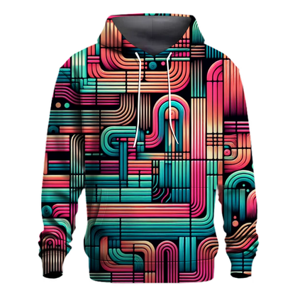 Vintage Neon Lines Hoodie