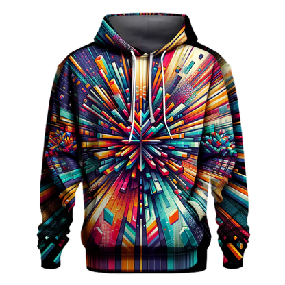 Pixel Pop Art Explosion Hoodie