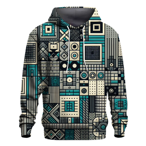 Retro Grid Glaze Hoodie