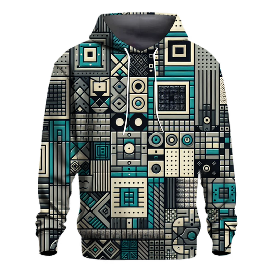 Retro Grid Glaze Hoodie