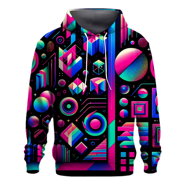 Neon Pop Abstract Hoodie Hoodie Trends