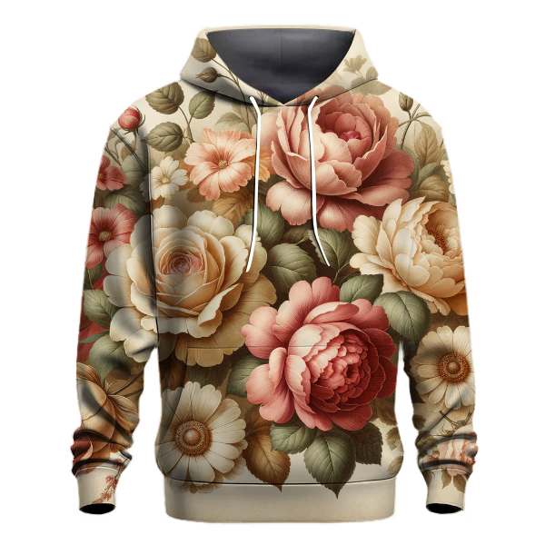 Vintage Floral Delight Hoodie