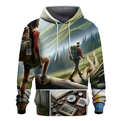 Hiking - Mountain Trail Explorer Hoodie