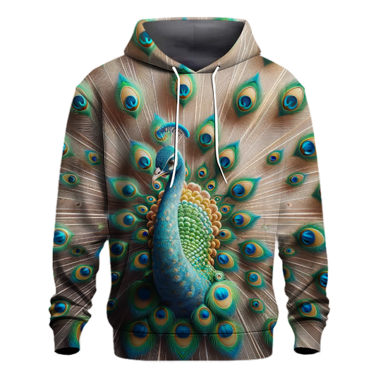 Majestic Peacock Display Hoodie