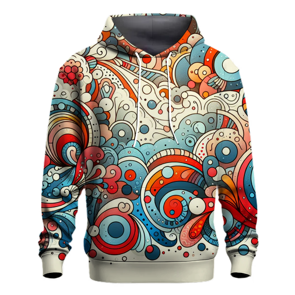 Funky Doodle Explosion Hoodie Lightweight Hoodies