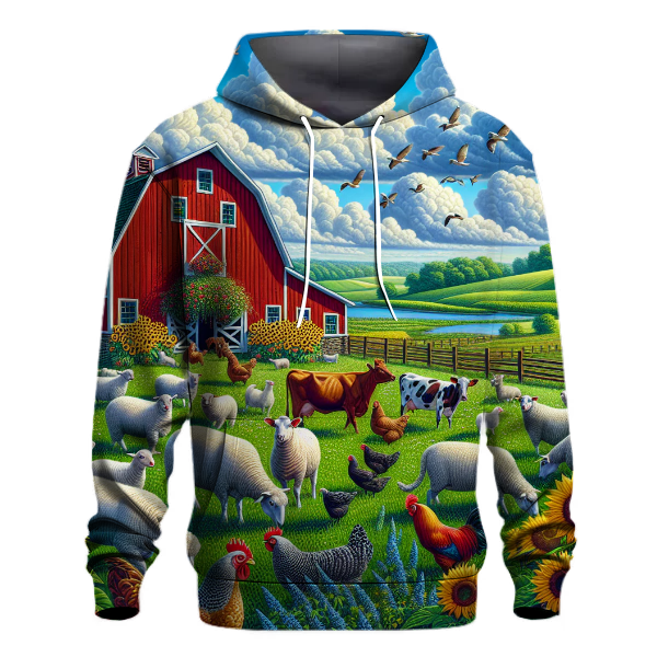 Rustic Farm Charm Hoodie