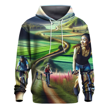 Trailblazing Cyclist Hoodie Designer Hoodies