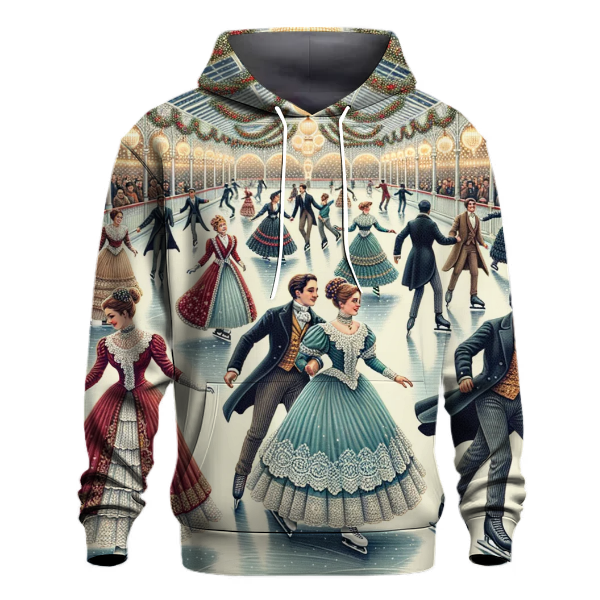 Victorian Ice Skating Party Hoodie