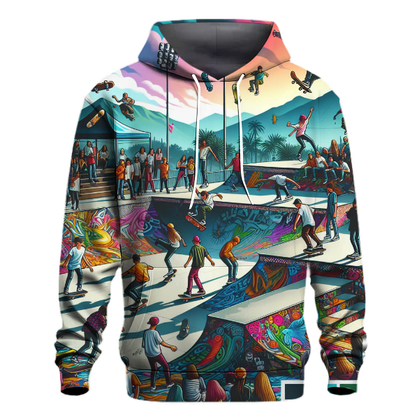 Skateboard Tricks Hoodie Graphic Hoodies