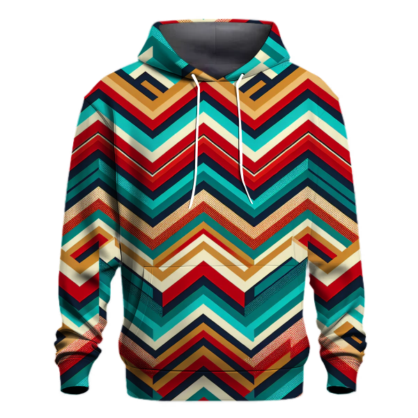 Vibrant Chevron Craze Hoodie Hoodie Designs