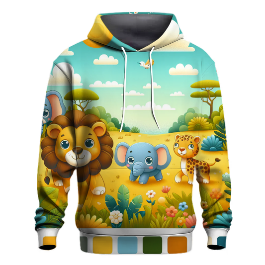 Charming Safari Adventure Hoodie Designer Hoodies