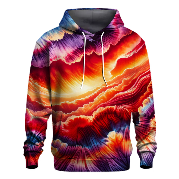 Fiery Sunset Drip Hoodie