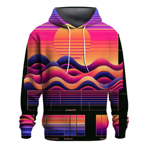 Sunset Retro Waves Hoodie