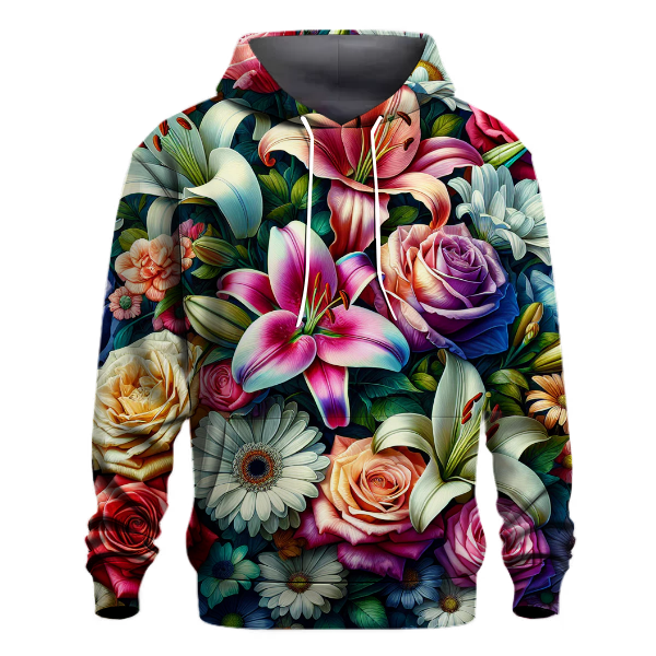 Floral Symphony Elegance Hoodie