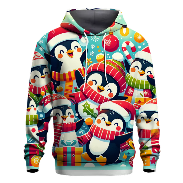 Merry Penguin Party Hoodie