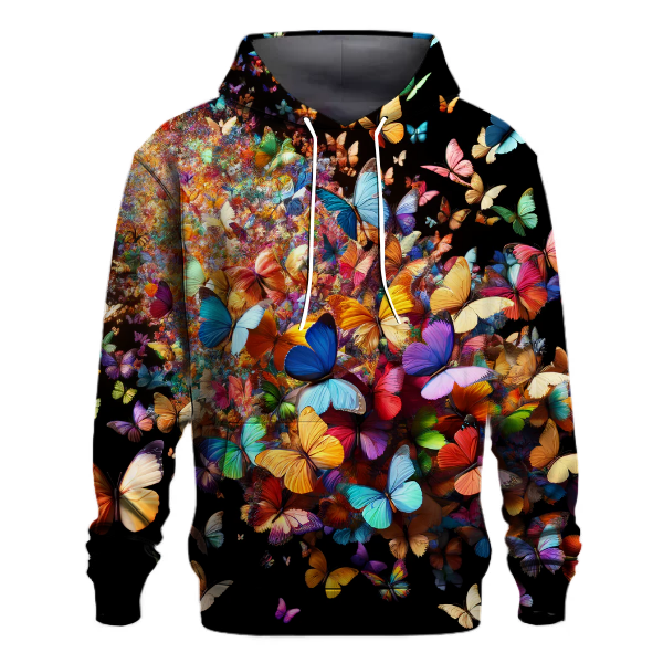 Kaleidoscope Butterfly Swarm Hoodie