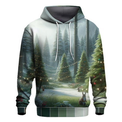 Whimsical Christmas Forest Hoodie