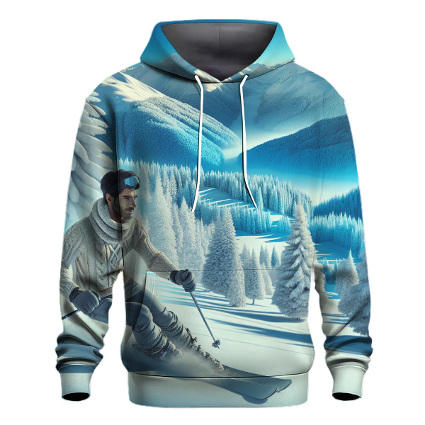 Skiing Thrill Seekers Hoodie