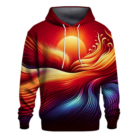 Blazing Sunset Fire Hoodie