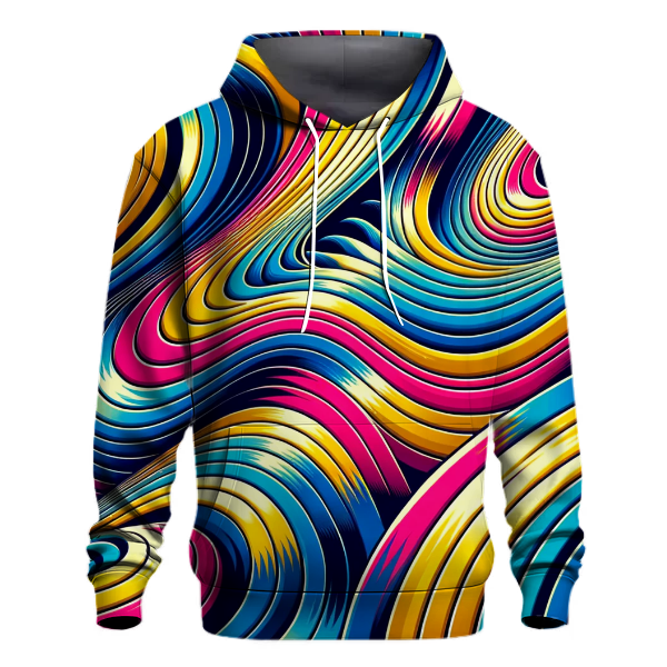 Retro Wave Patterns Hoodie